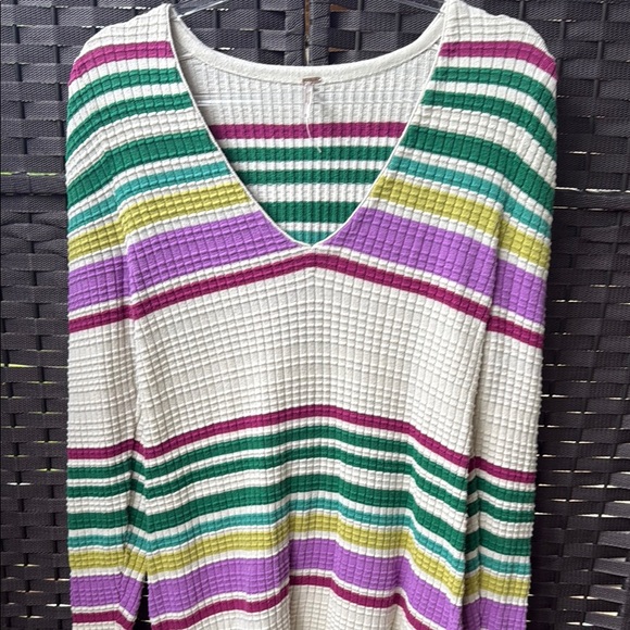 Free People Multicolor Striped Knit Dress - Picture 3 of 6
